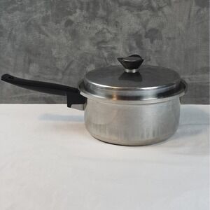 Vintage MAXAM maxam Ply Surgical Stainless 2.25 Qt Sauce Pan With Lid  Please...